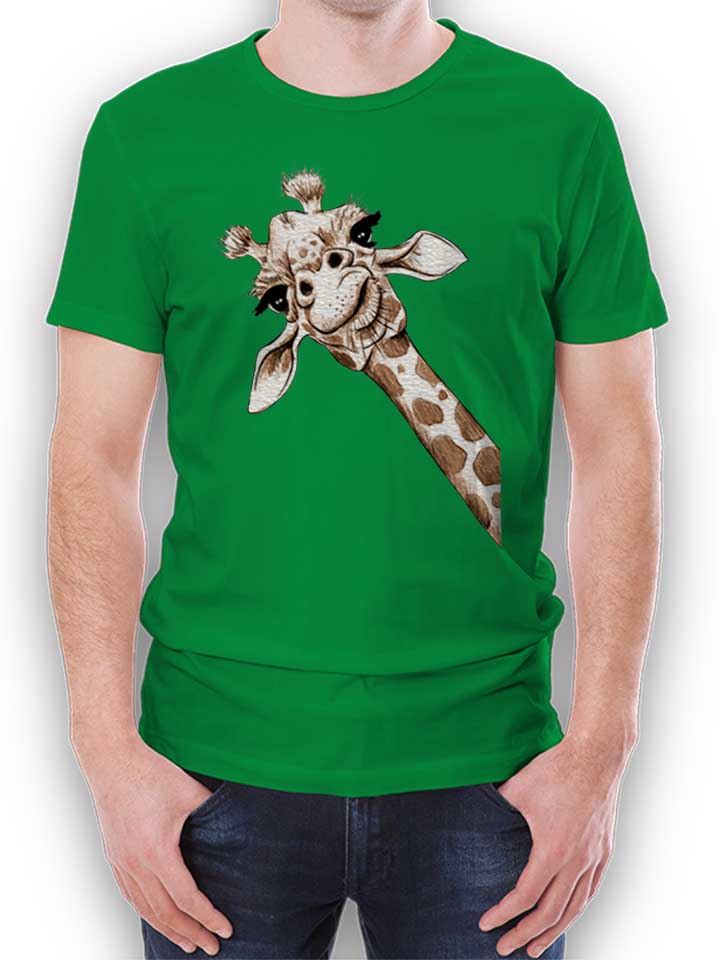 Giraffe T-Shirt gruen L