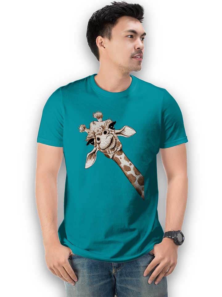 giraffe-t-shirt tuerkis 2