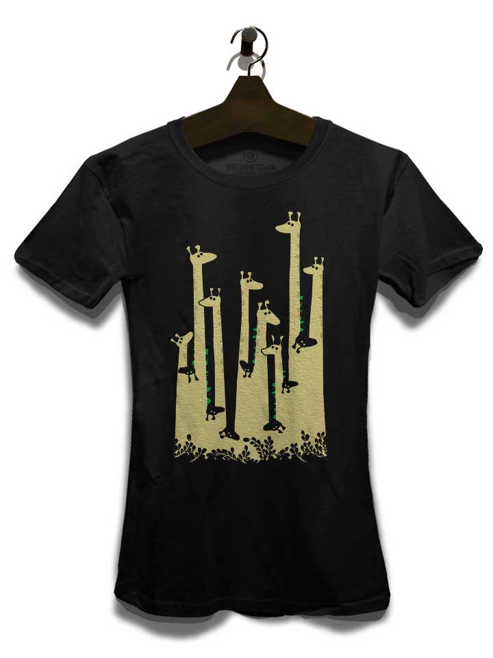 giraffes-damen-t-shirt schwarz 3