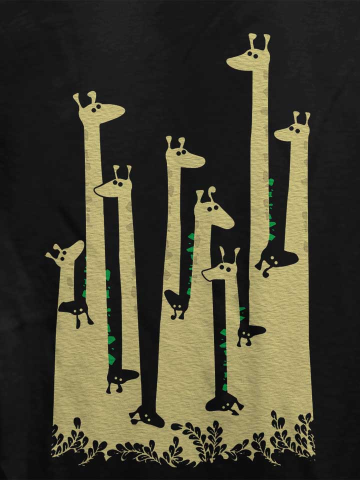 giraffes-damen-t-shirt schwarz 4