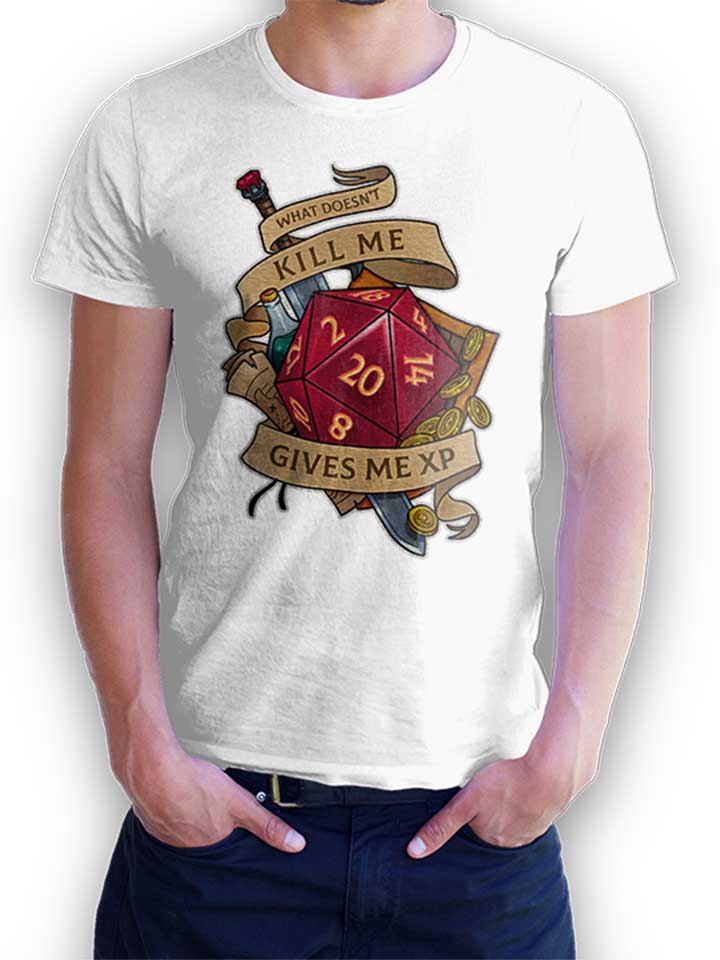 Gives Me Xp Dice T-Shirt weiss L