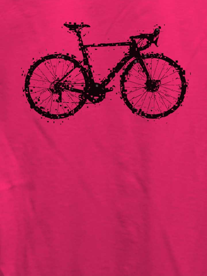 glitchy-bike-damen-t-shirt fuchsia 4