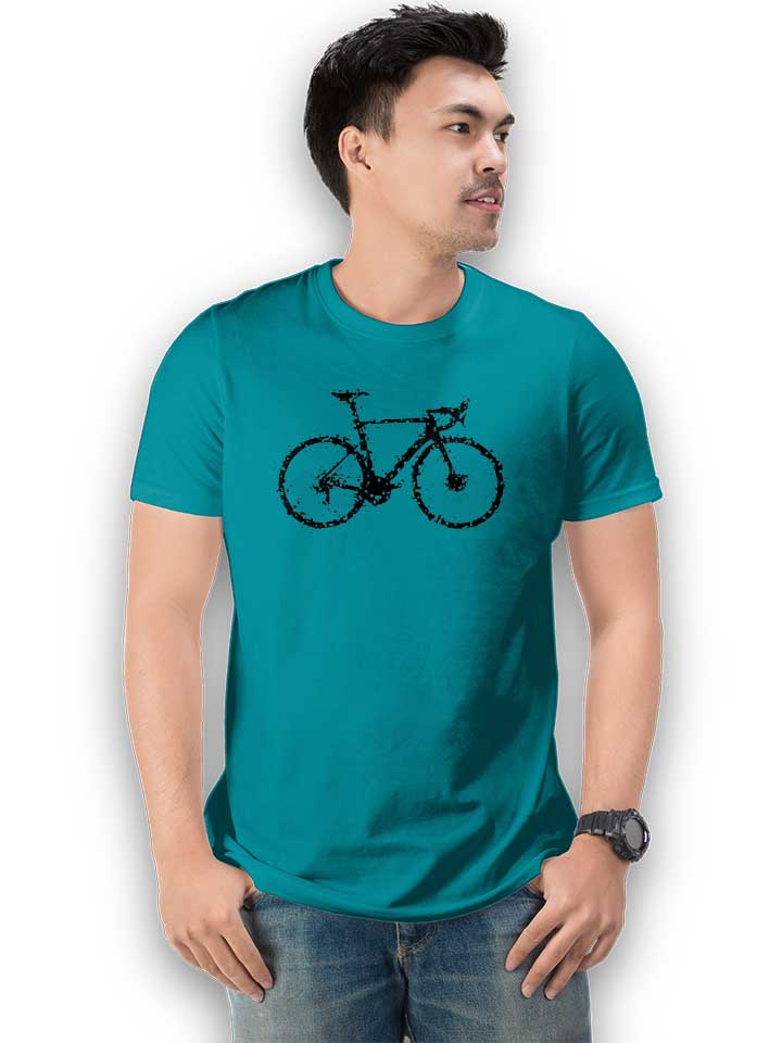 glitchy-bike-t-shirt tuerkis 2