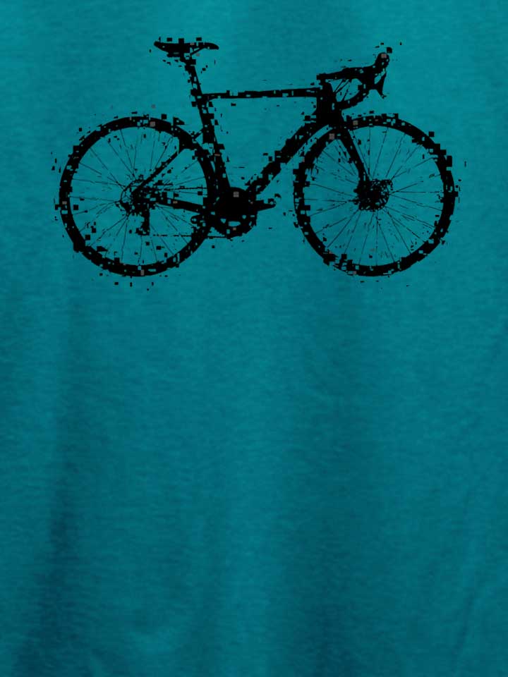 glitchy-bike-t-shirt tuerkis 4