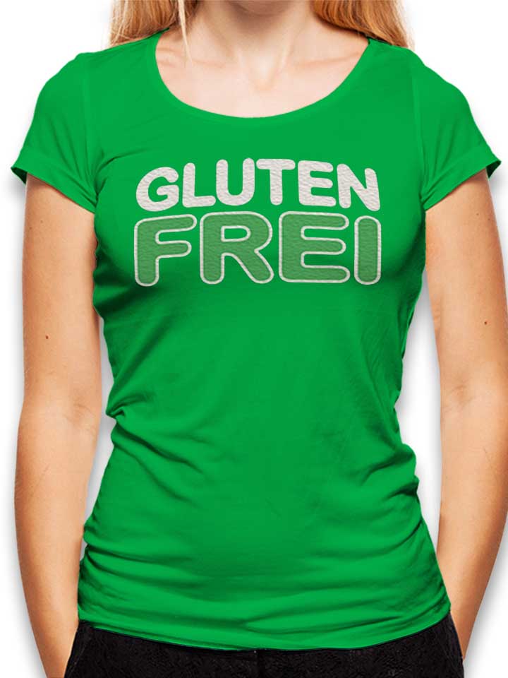 Glutenfrei Camiseta Mujer verde L