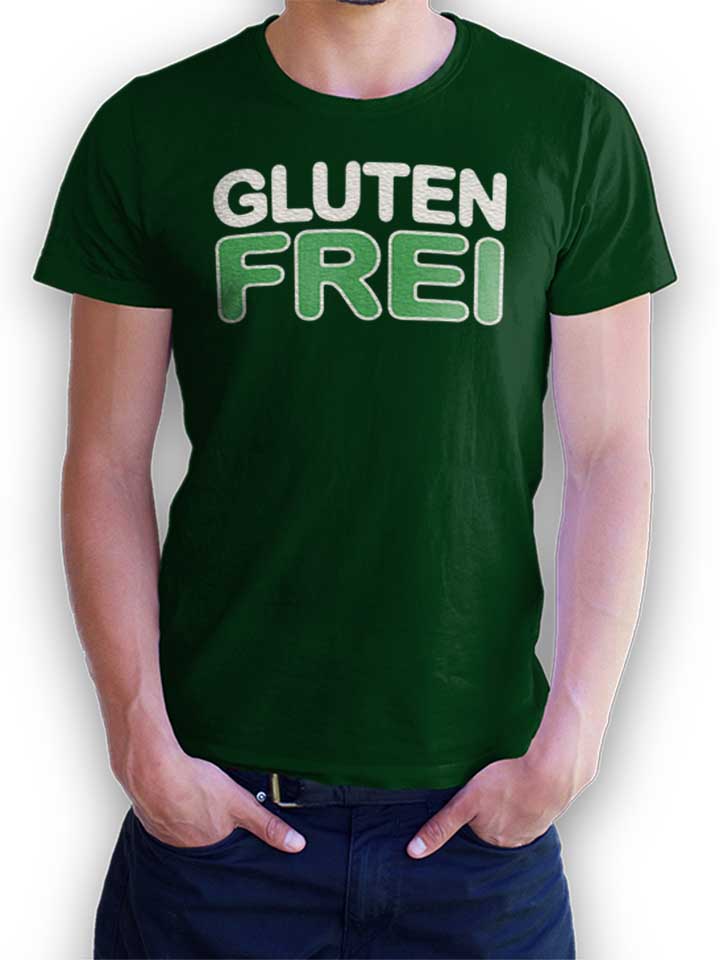 Glutenfrei Camiseta verde-oscuro L