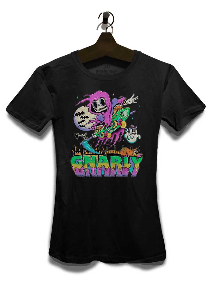 gnarly-skater-damen-t-shirt schwarz 3