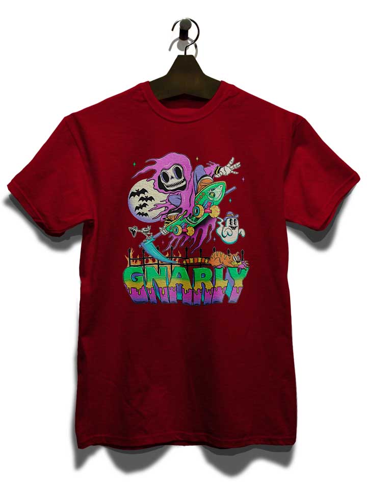gnarly-skater-t-shirt bordeaux 3
