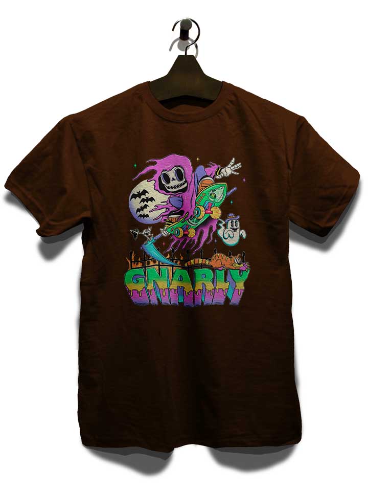 gnarly-skater-t-shirt braun 3