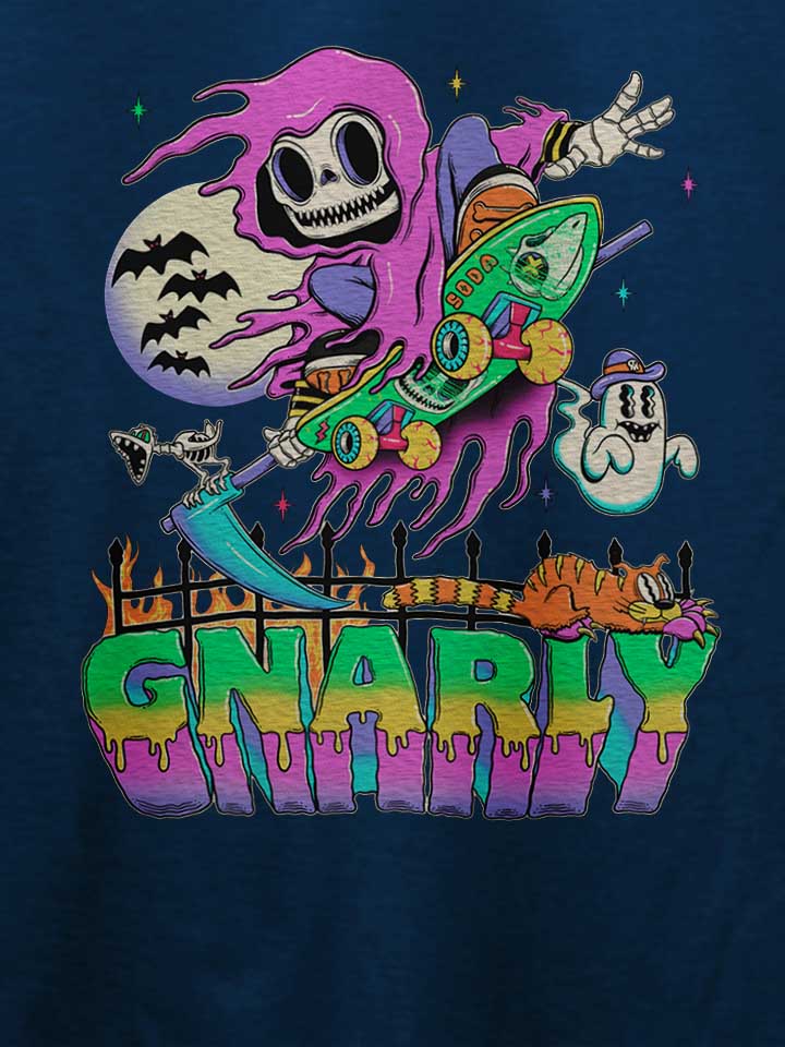 gnarly-skater-t-shirt dunkelblau 4
