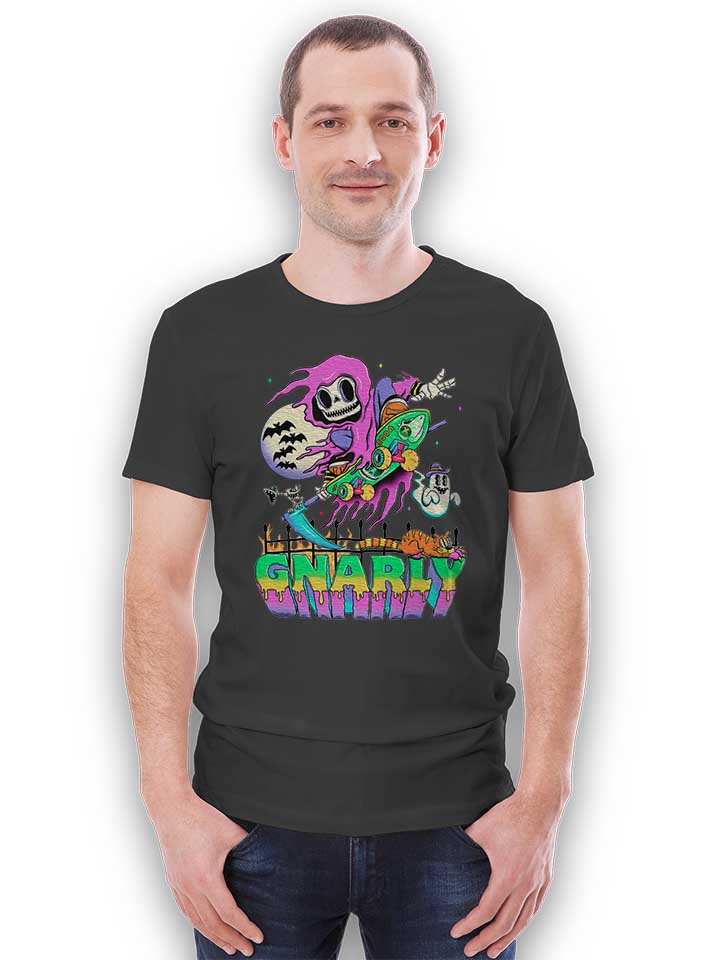gnarly-skater-t-shirt dunkelgrau 2