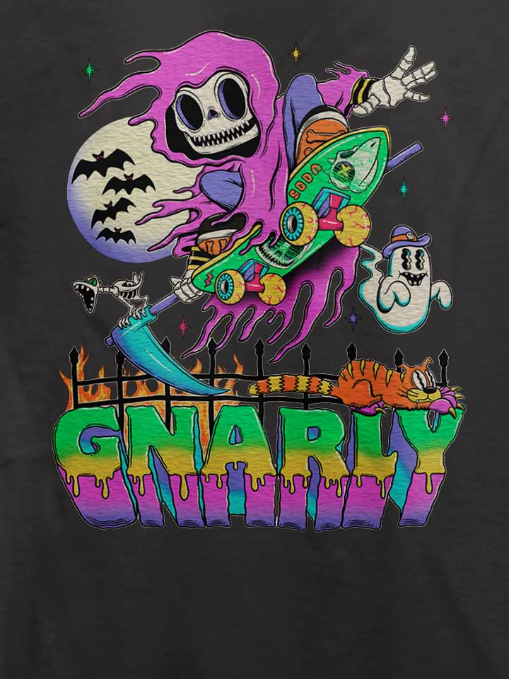 gnarly-skater-t-shirt dunkelgrau 4