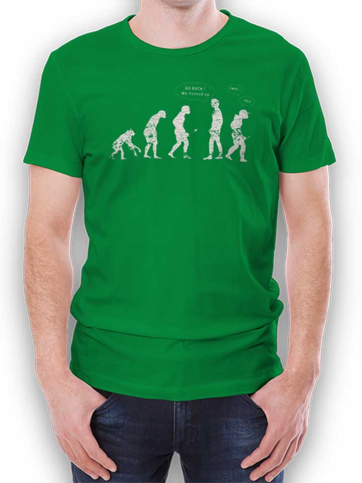Go Back We Messed Up Yolo Swag Vintage T-Shirt green L