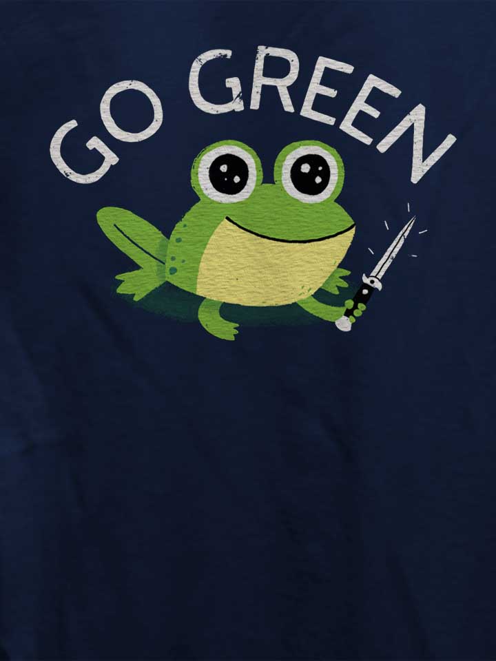 go-green-frog-damen-t-shirt dunkelblau 4