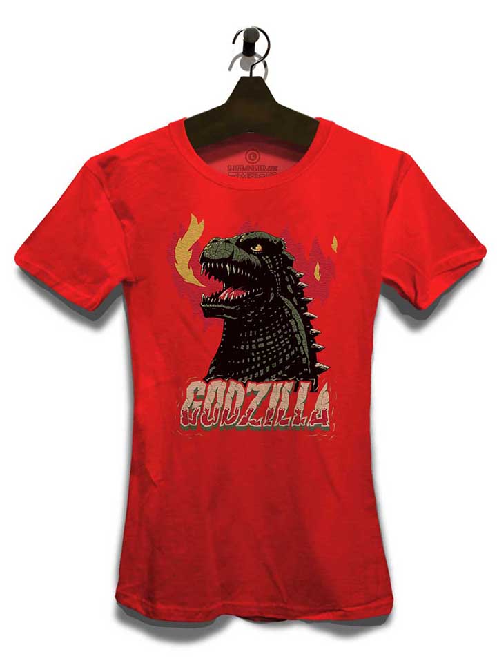 godzilla-damen-t-shirt rot 3
