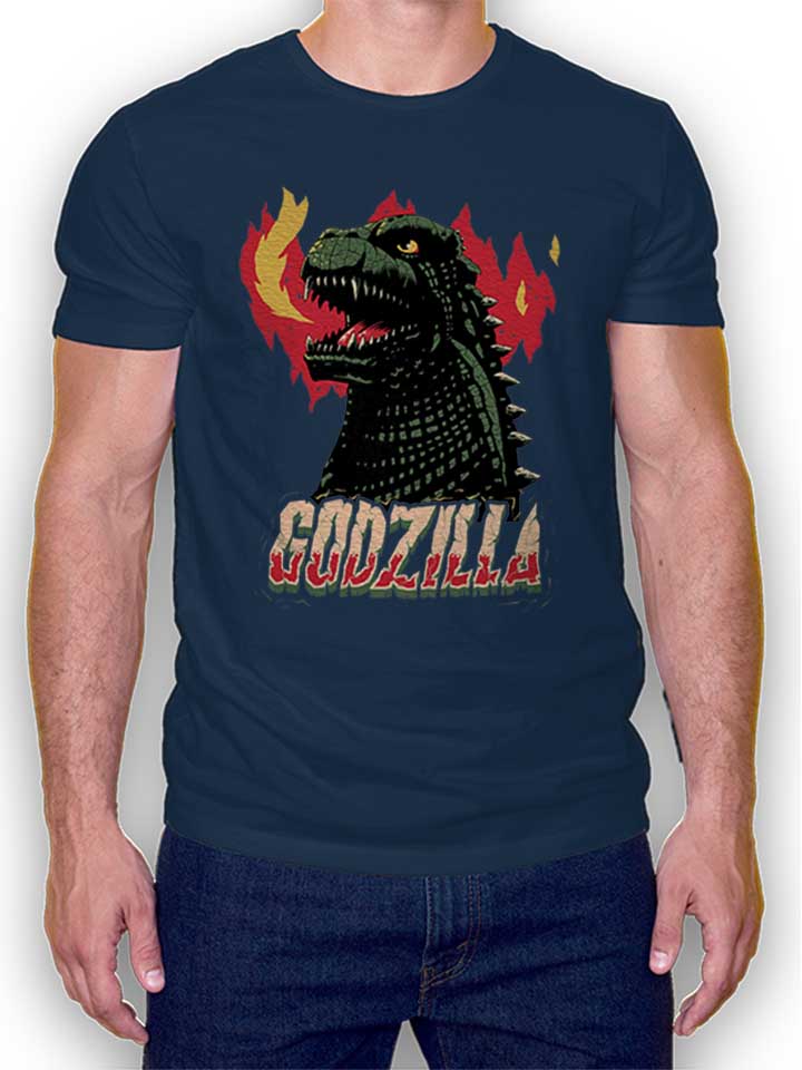 Godzilla T-Shirt navy L