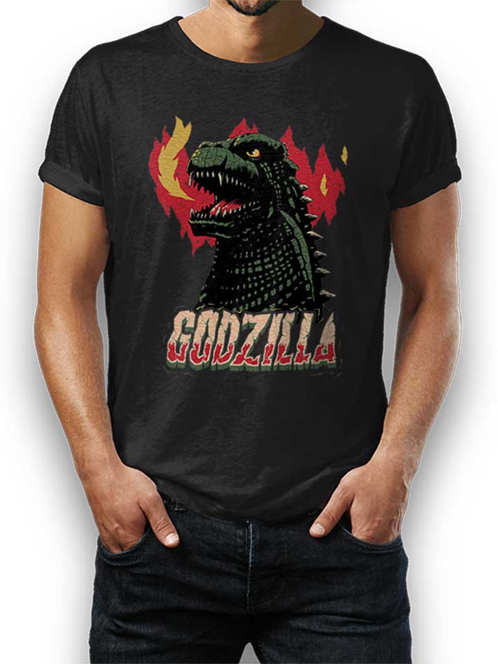 Godzilla Kinder T-Shirt schwarz 110 / 116
