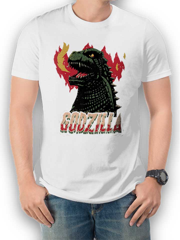 Godzilla Kinder T-Shirt weiss 110 / 116