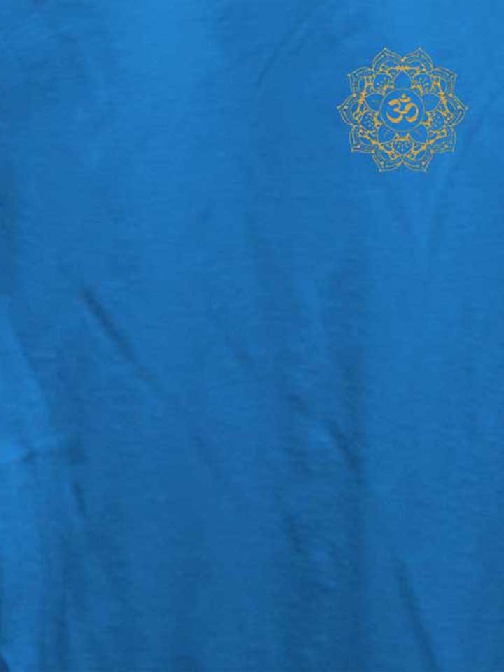 golden-om-mandala-chest-print-damen-t-shirt royal 4