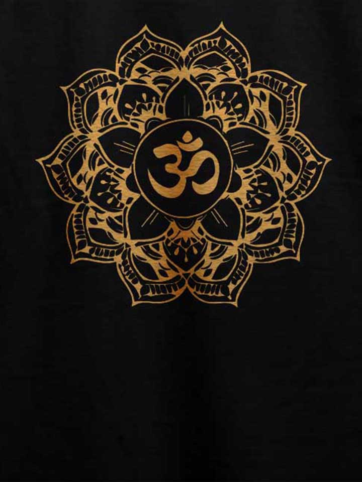 golden-om-mandala-t-shirt schwarz 4
