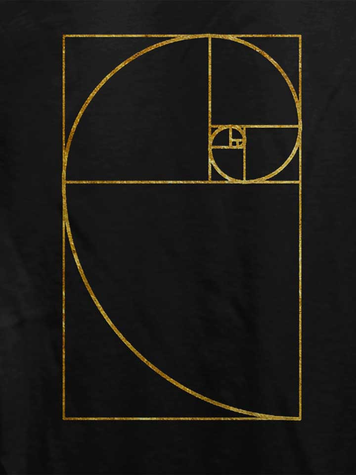 golden-ratio-sacred-fibonacci-spiral-damen-t-shirt schwarz 4