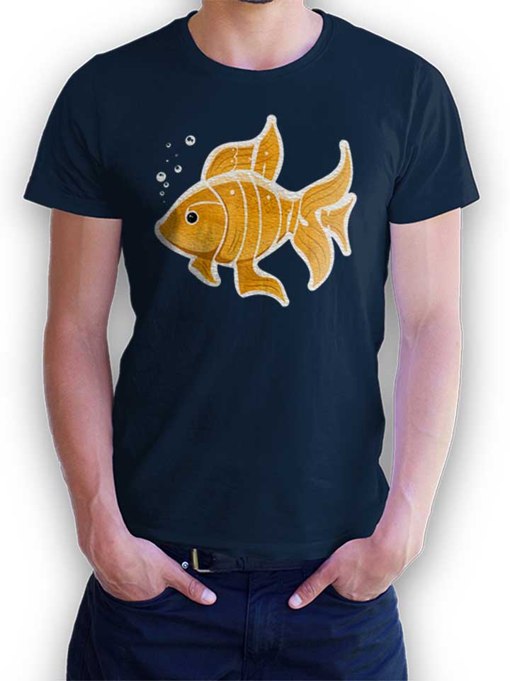 Goldfish T-Shirt dunkelblau L
