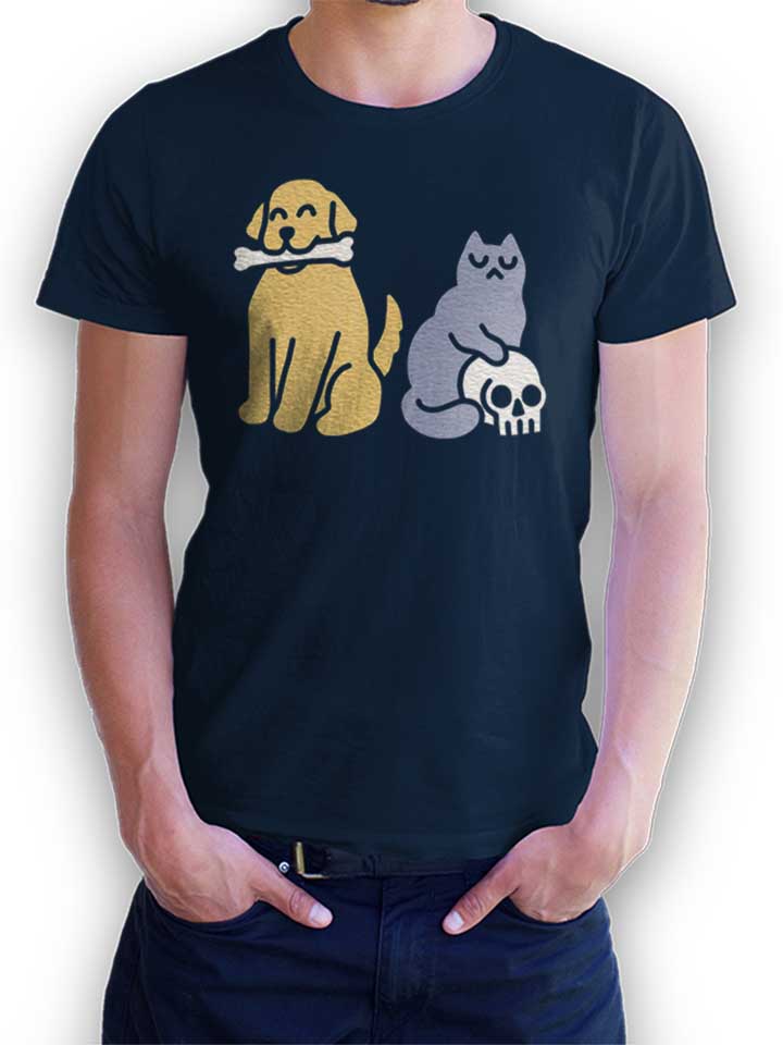 Good Dog Bad Cat T-Shirt bleu-marine L