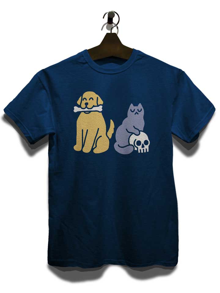 good-dog-bad-cat-t-shirt dunkelblau 3