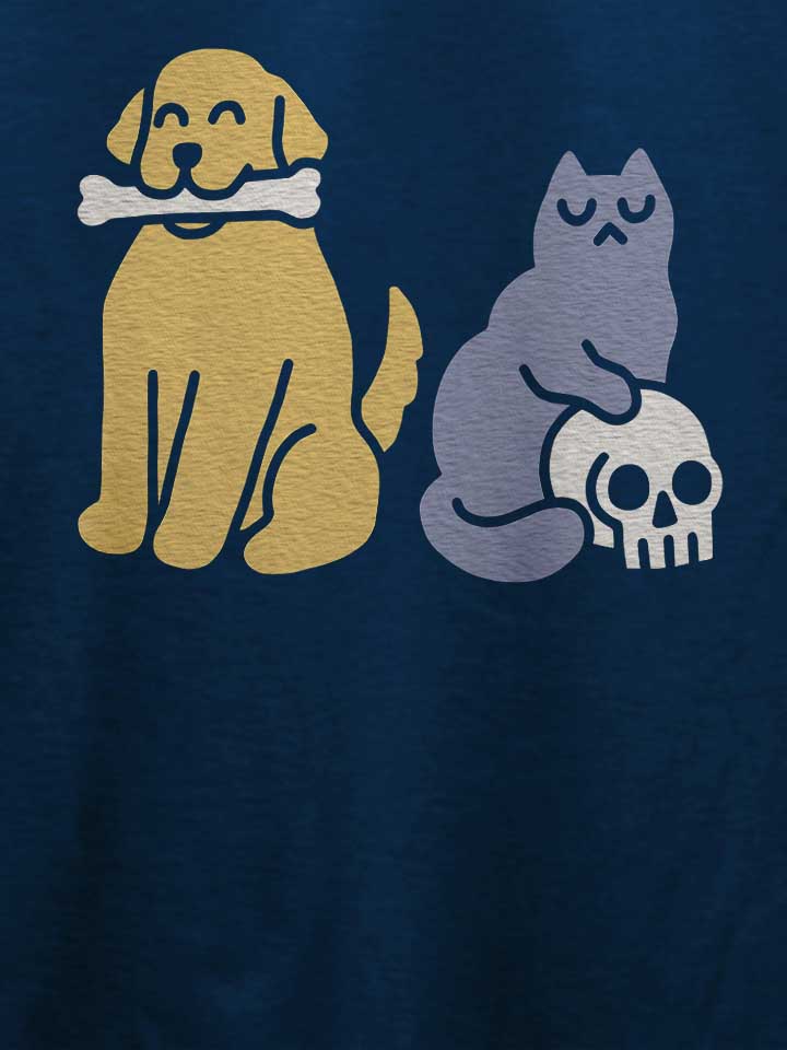 good-dog-bad-cat-t-shirt dunkelblau 4