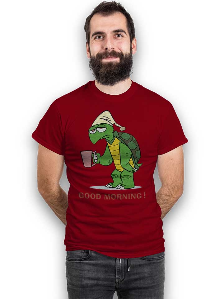 good-morning-turtle-t-shirt bordeaux 2