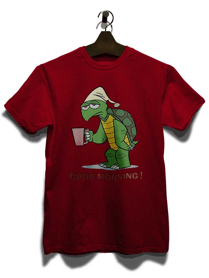good-morning-turtle-t-shirt bordeaux 3