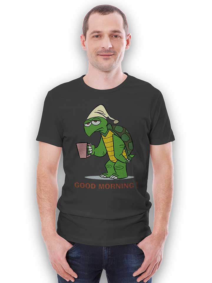good-morning-turtle-t-shirt dunkelgrau 2