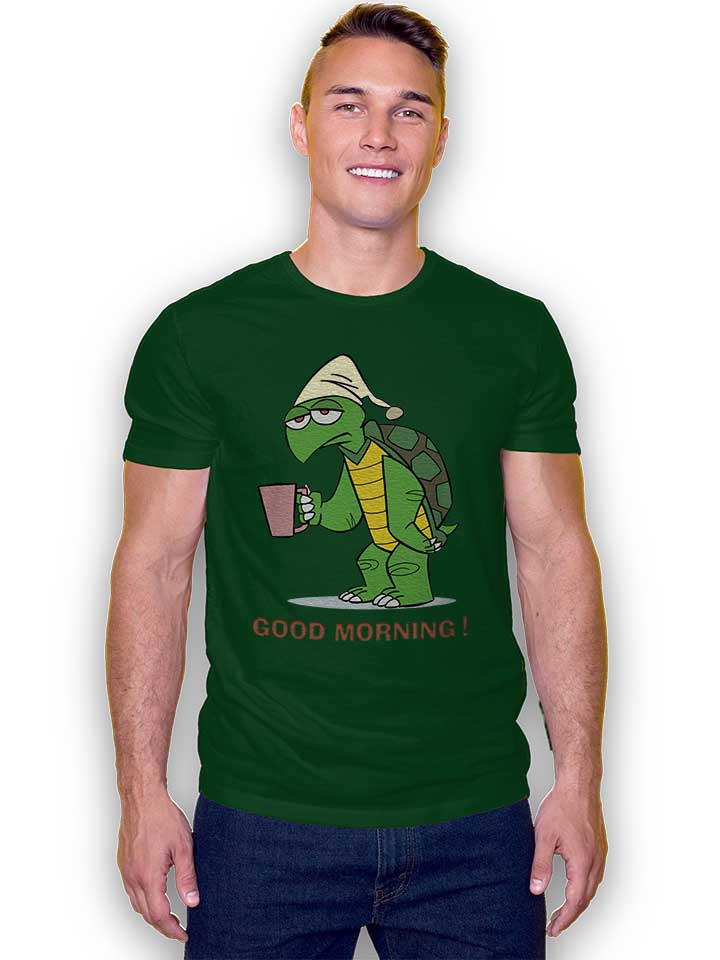 good-morning-turtle-t-shirt dunkelgruen 2