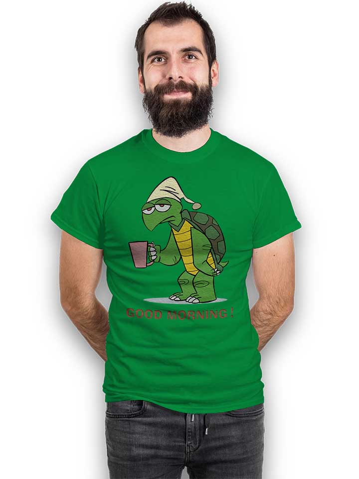 good-morning-turtle-t-shirt gruen 2