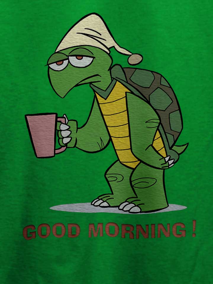 good-morning-turtle-t-shirt gruen 4