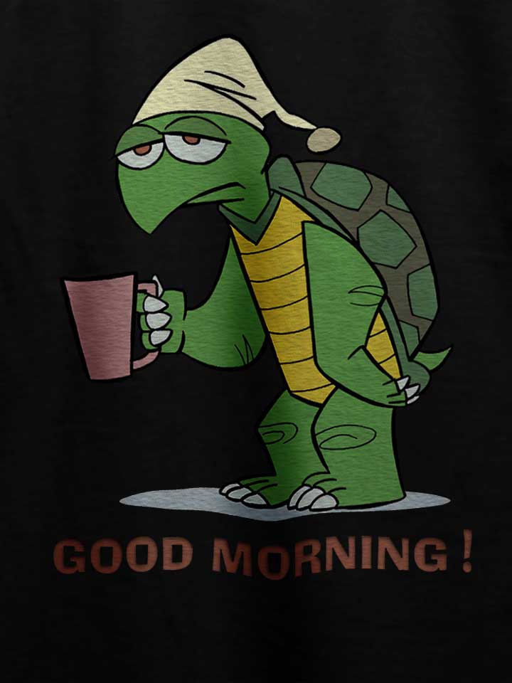good-morning-turtle-t-shirt schwarz 4