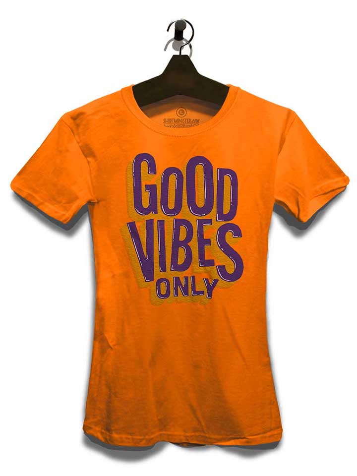 good-vibes-only-damen-t-shirt orange 3