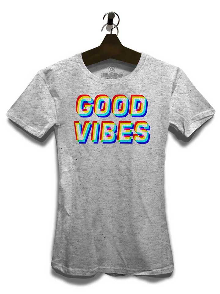 good-vibes-damen-t-shirt grau-meliert 3