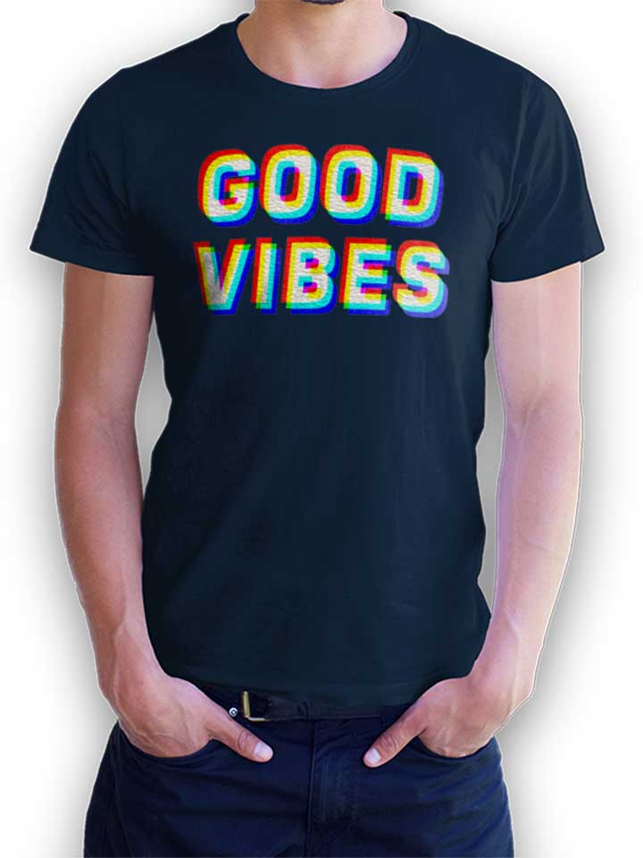 Good Vibes T-Shirt dunkelblau L