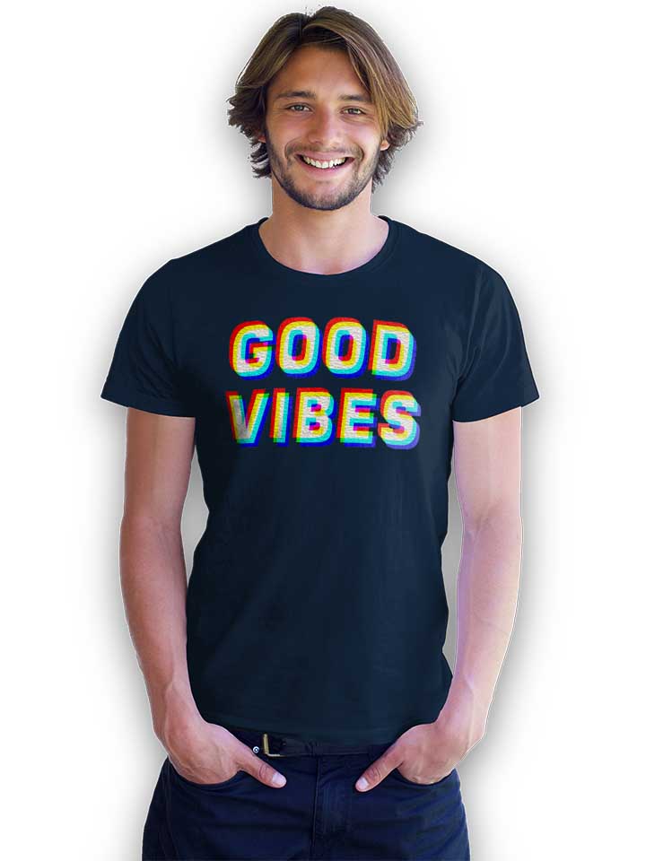 good-vibes-t-shirt dunkelblau 2