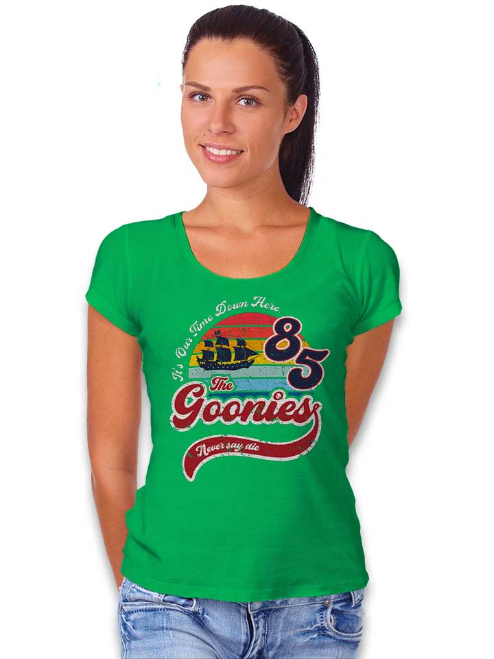 goonies-never-say-die-damen-t-shirt gruen 2
