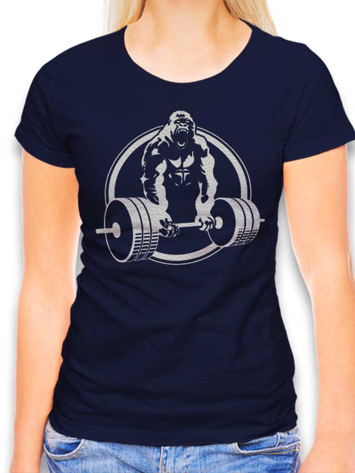 Gorilla Lifting Fitness Damen T-Shirt dunkelblau L