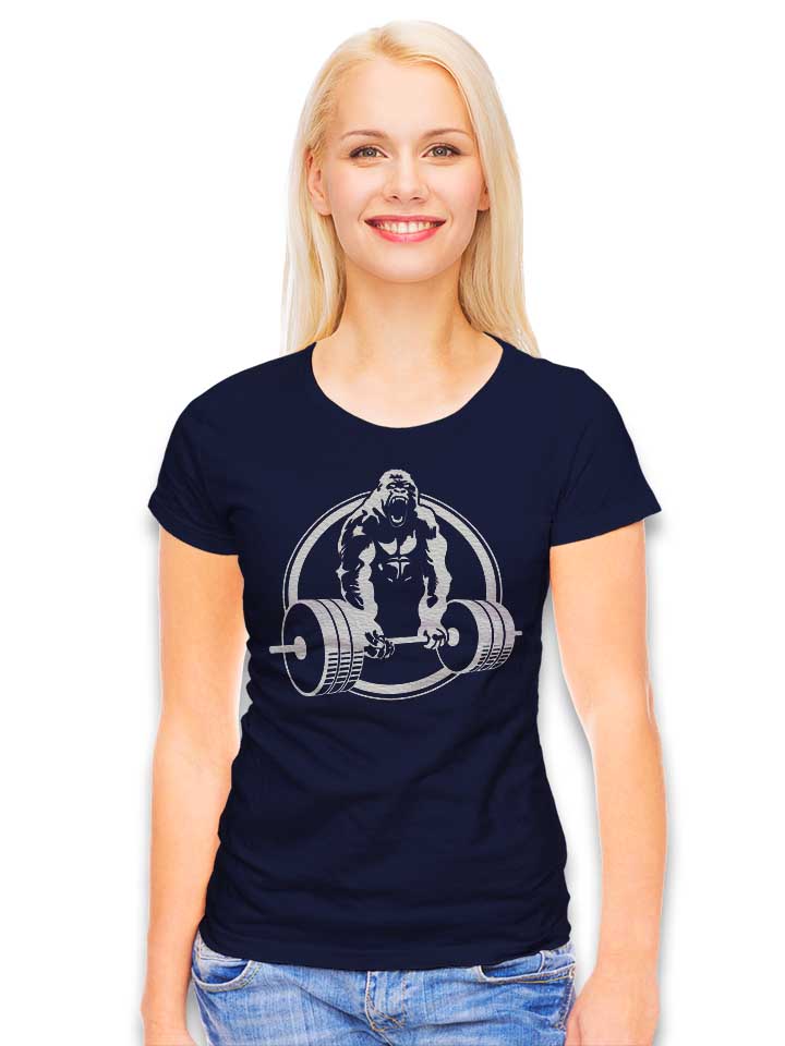 gorilla-lifting-fitness-damen-t-shirt dunkelblau 2