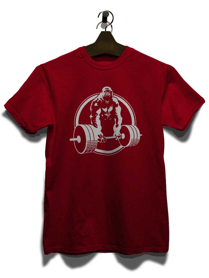 gorilla-lifting-fitness-t-shirt bordeaux 3