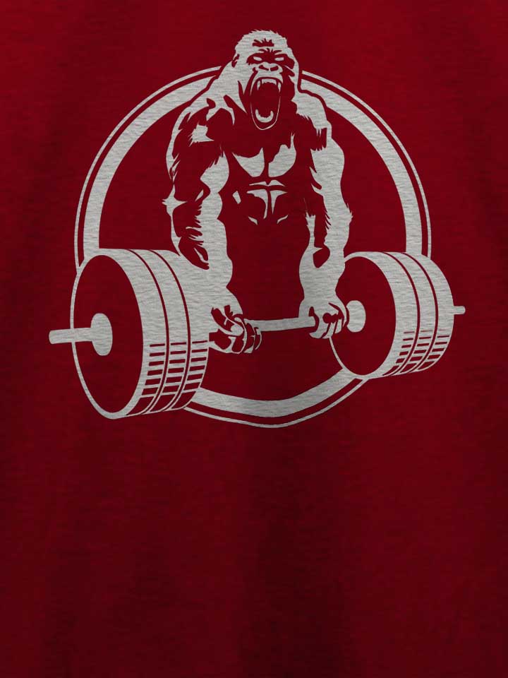 gorilla-lifting-fitness-t-shirt bordeaux 4