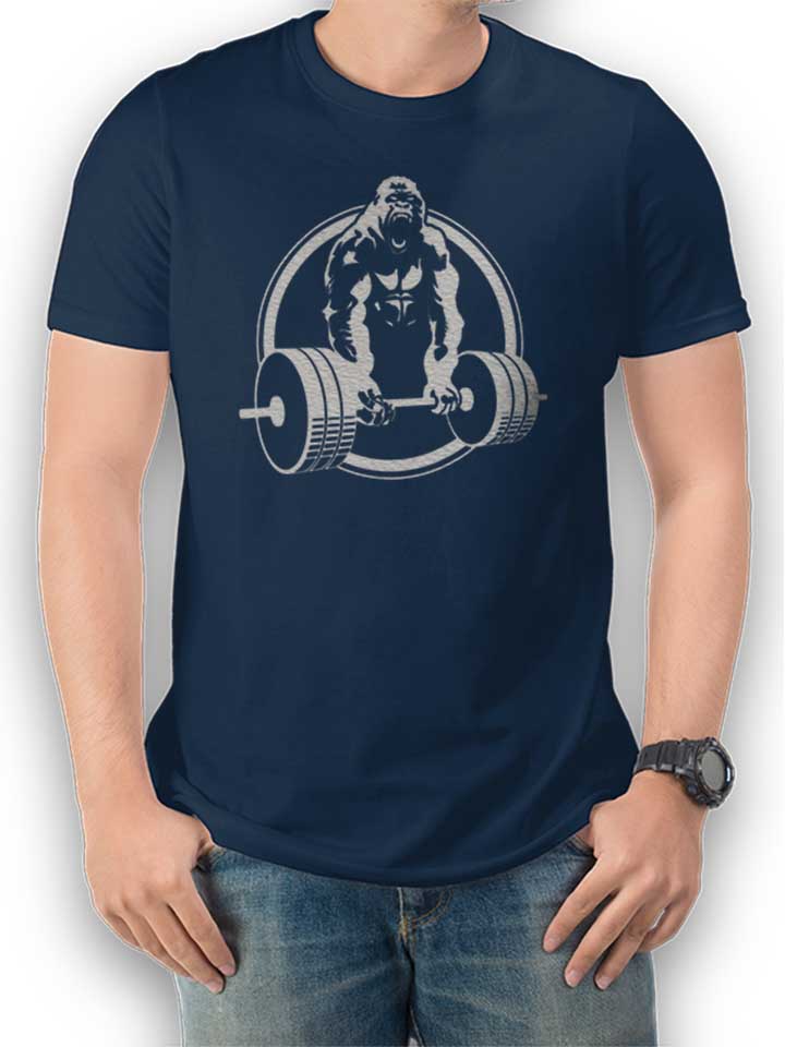 gorilla-lifting-fitness-t-shirt dunkelblau 1