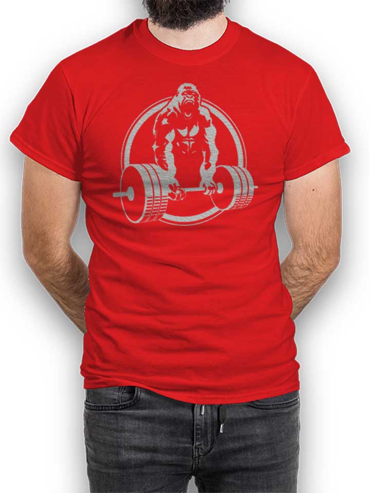 Gorilla Lifting Fitness T-Shirt rot L
