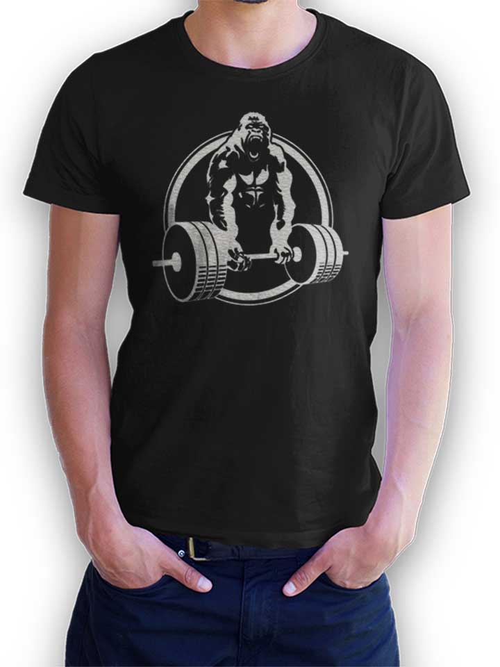 gorilla-lifting-fitness-t-shirt schwarz 1