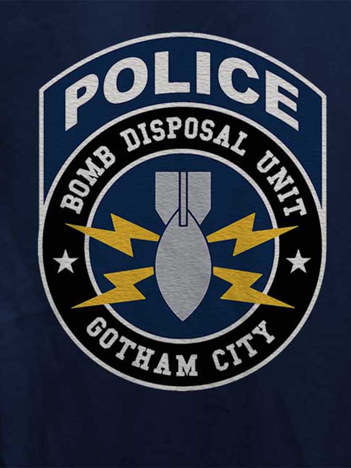 gotham-city-police-bomb-disposal-unit-damen-t-shirt dunkelblau 4