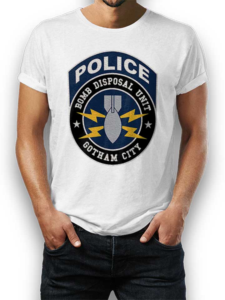 gotham-city-police-bomb-disposal-unit-t-shirt weiss 1